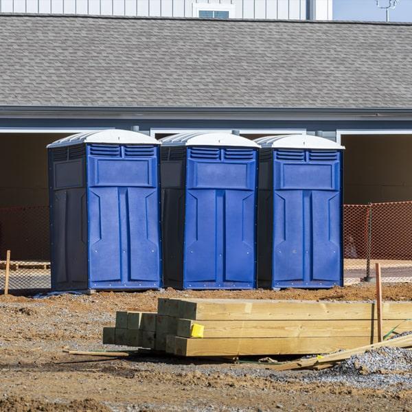 Heavy-duty construction site porta potty in Fargo, North Dakota